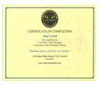 CATEyes certificate of completion